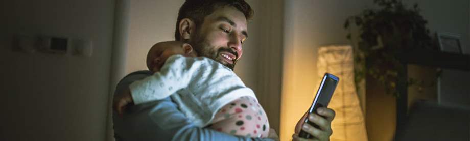 A new dad is looking up ways to plan for his family's future.