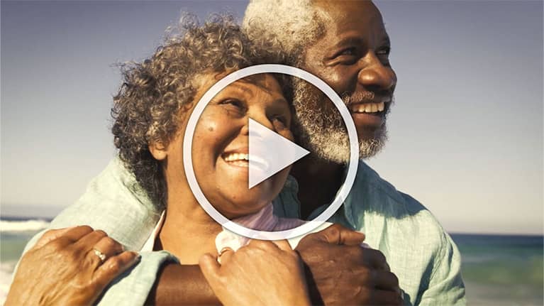 Retirement Freedom video thumbnail with play button