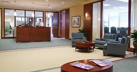 Lobby at Fort Washington's headquarters