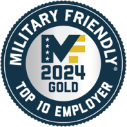 Military Friendly Top 10 Employer emblem