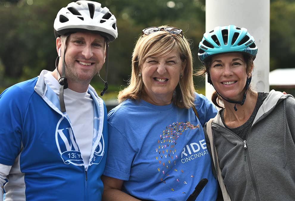 Associates participating in Ride Cincinnati