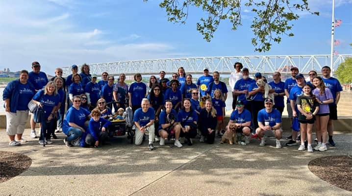 Associates supporting Walk MS event