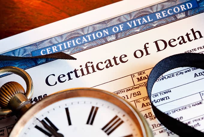 Certificate of Death