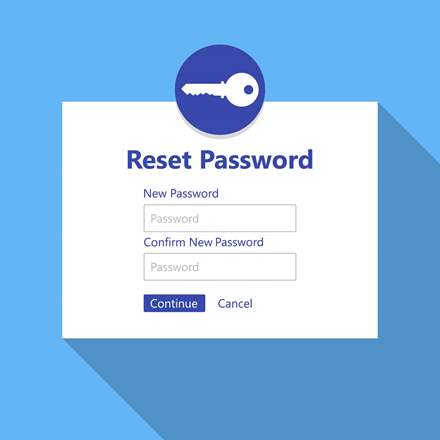 Reset password message