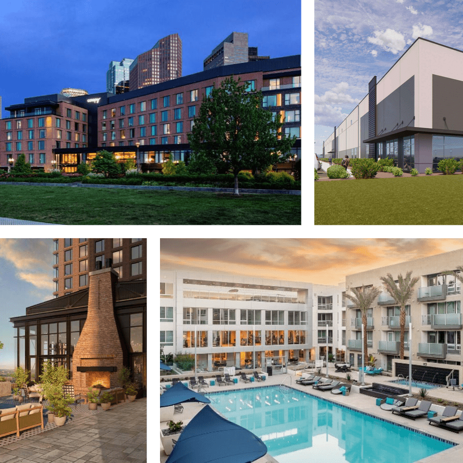 Collage of different property types