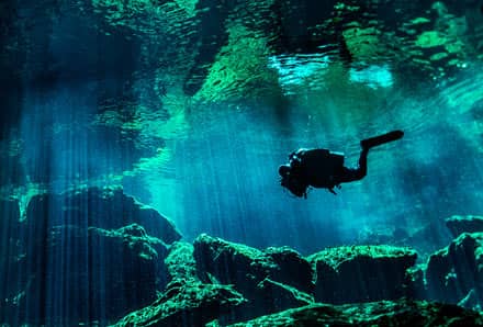 scuba diving as an example of uncovering