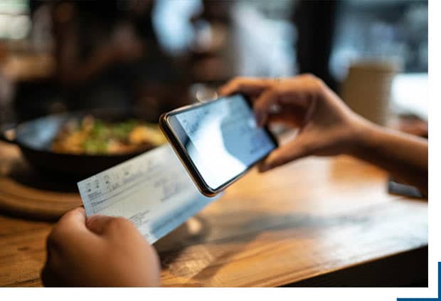 thoughtful planner stays on top of their finacnes