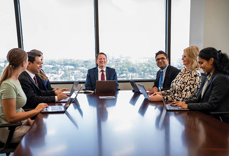 Group of Western & Southern associates gathered for a meeting