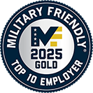 2025 Military Friendly Top 10 Employer