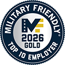 2026 Military Friendly Top 10 Employer
