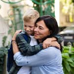 Grandmother supporting grandson with life insurance