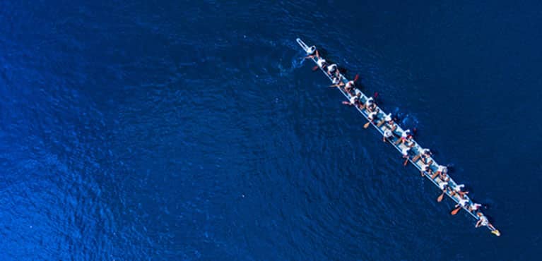 rowers on a river