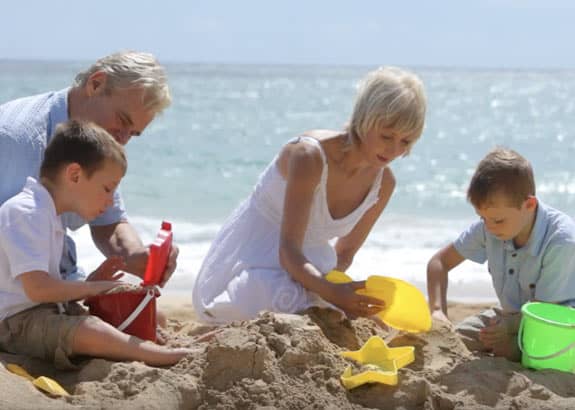 clic living benefits family at beach