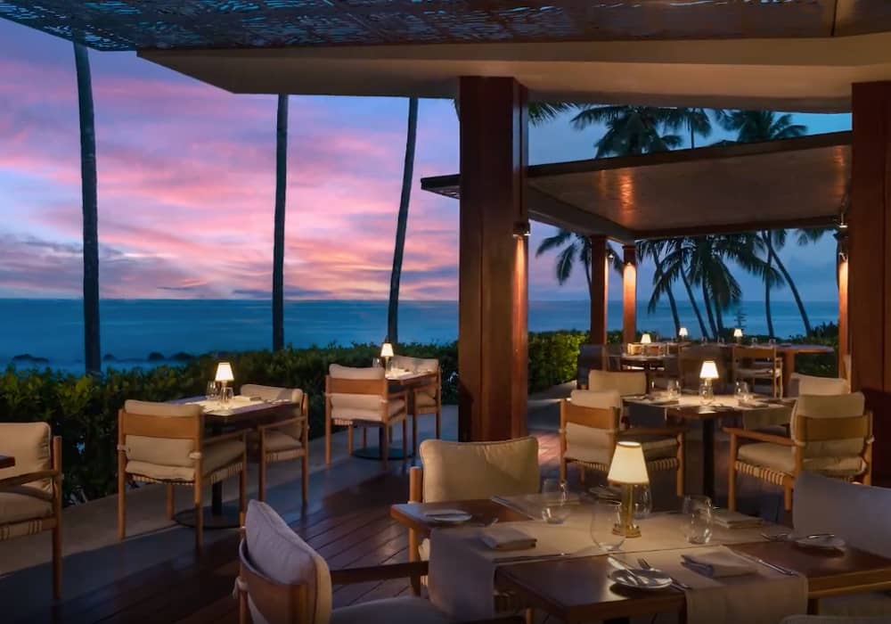 Outdoor dining space