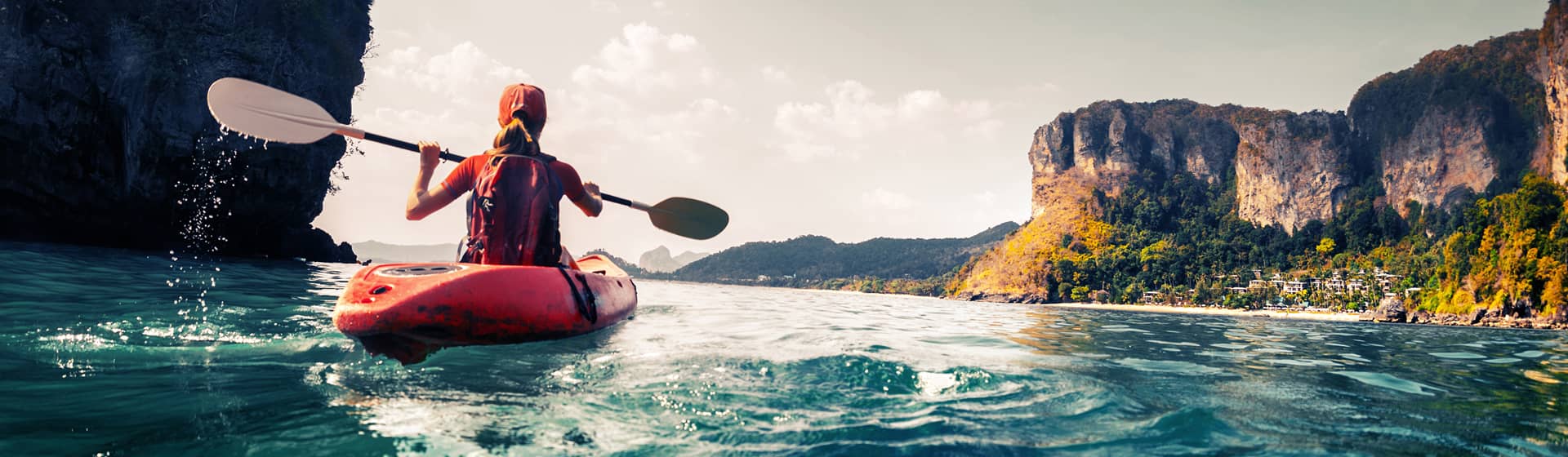 lady with kayak