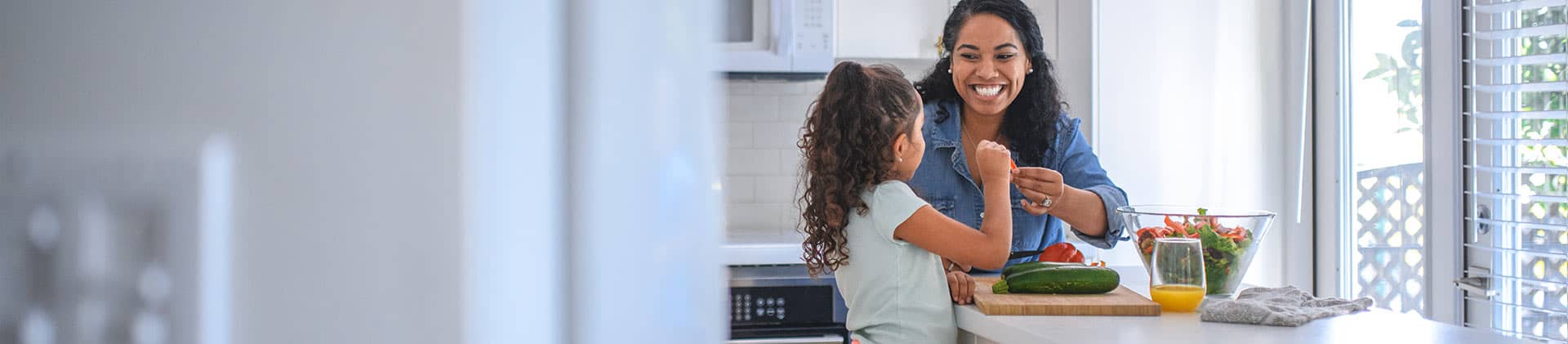 mother daughter cooking