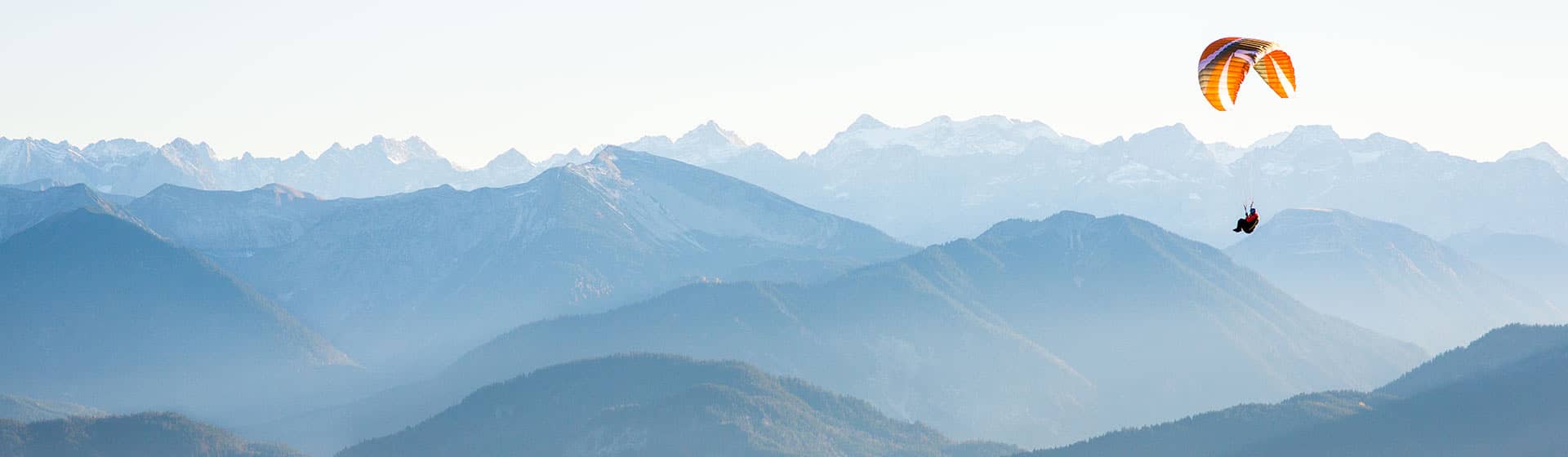 Paragliding in the mountains