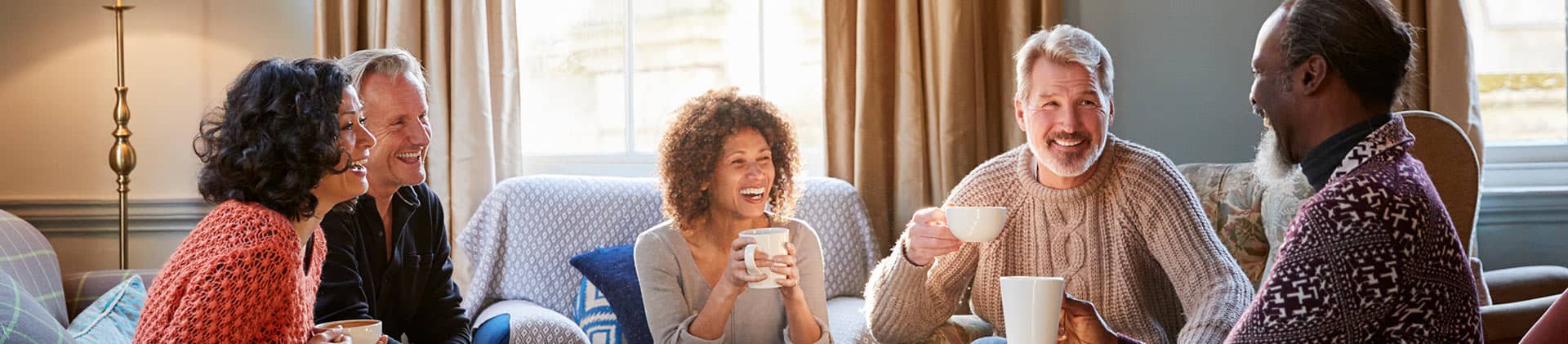 friend conversing over coffee - critical illness
