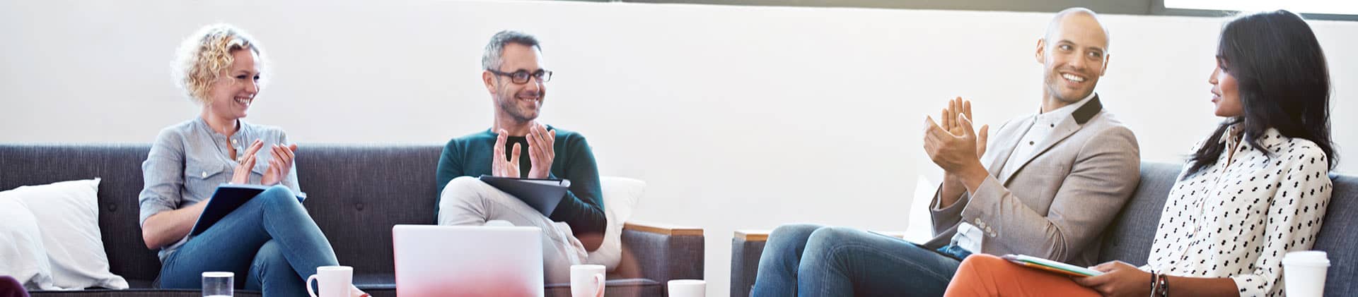 group of employees discussing key person insurance