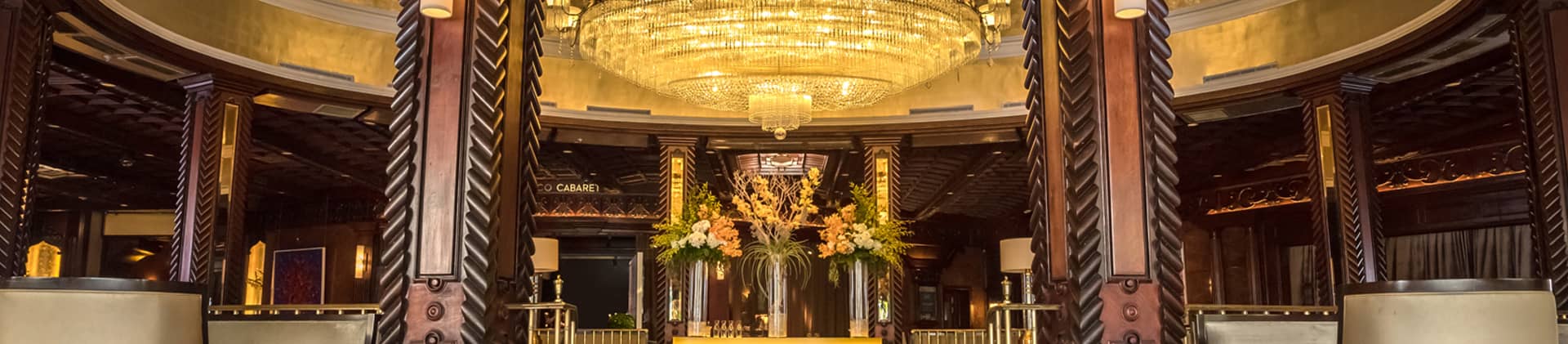 Interior of hotel lobby