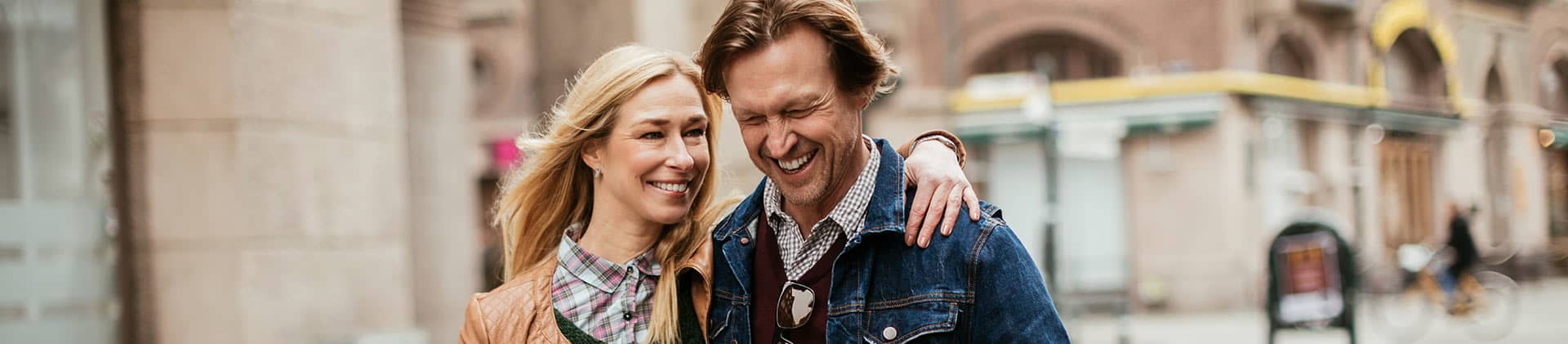 Couple enjoying a walk