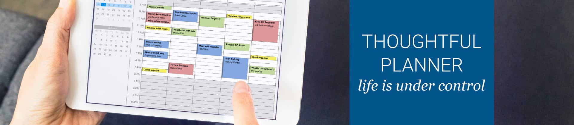 thoughtful planner life is under control