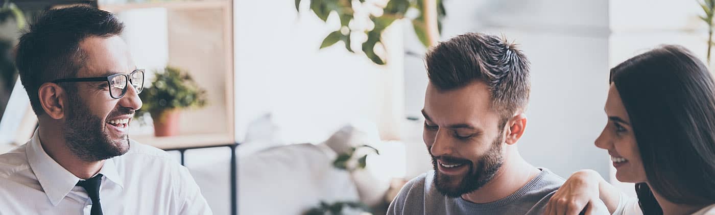 Business partners review a buy-sell agreement 