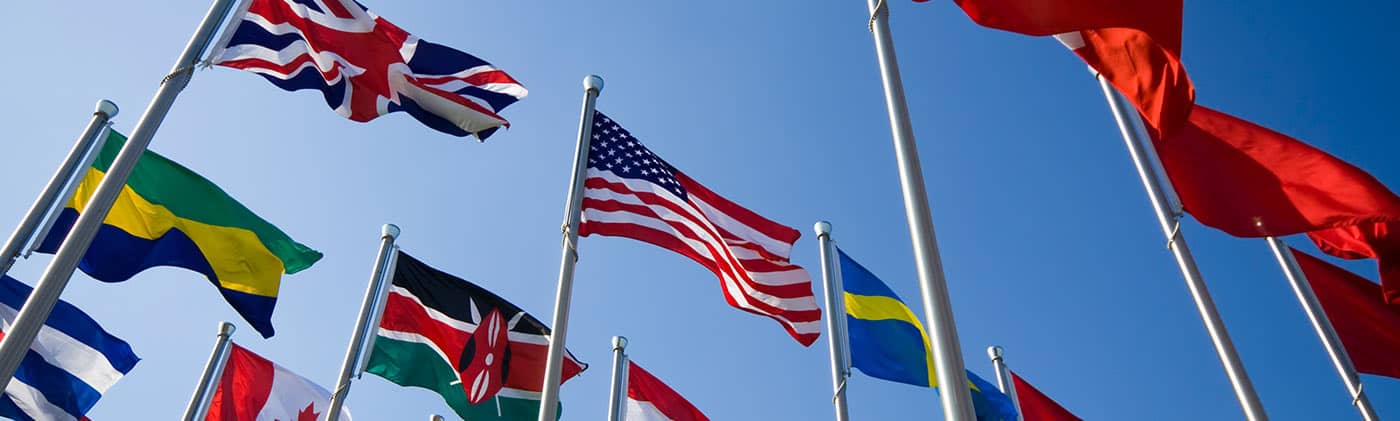 Flags of our countries - does foreign policy matter