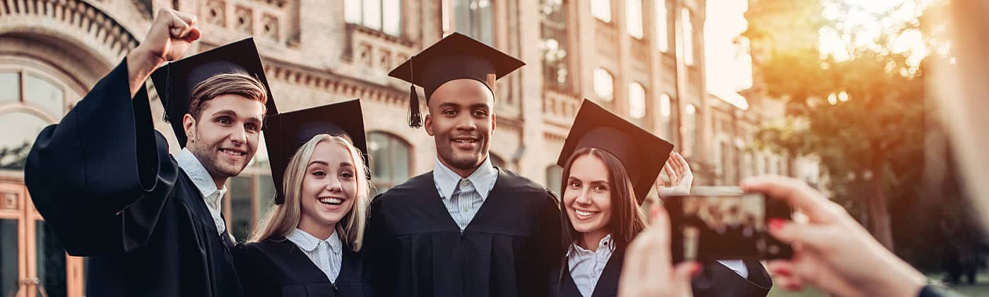 group of students who know how to reduce student loan debt by graduating on time and within budget 