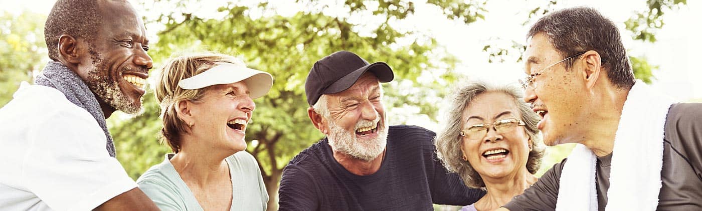 happy senior couples smiling in the park how to plan for retirement
