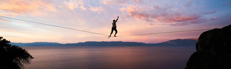 slackline as an example of a tipping point