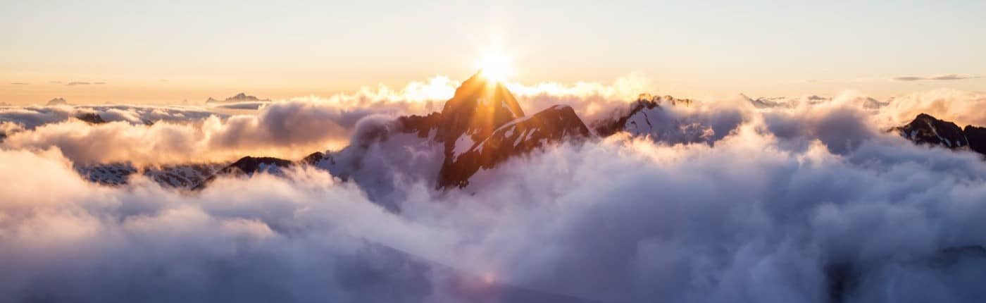 Mountain peak landscape.