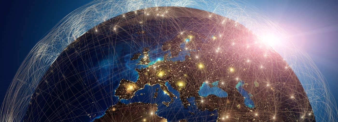 Global connection concept.