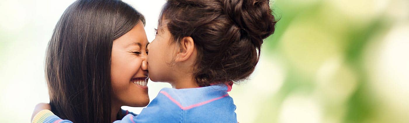 mother with young daughter on a sunny day 30 year term life insurance