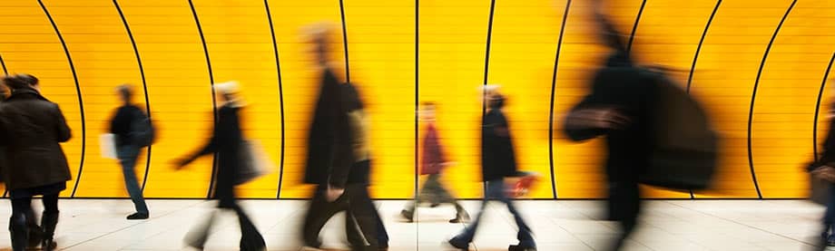 People pacing as an example of further slowing