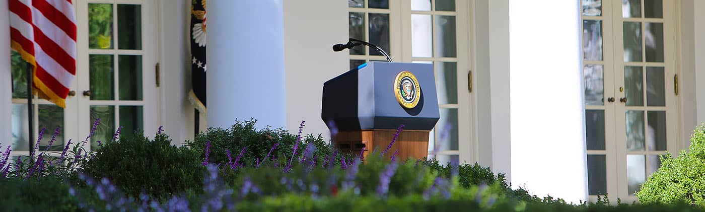 presidential podium