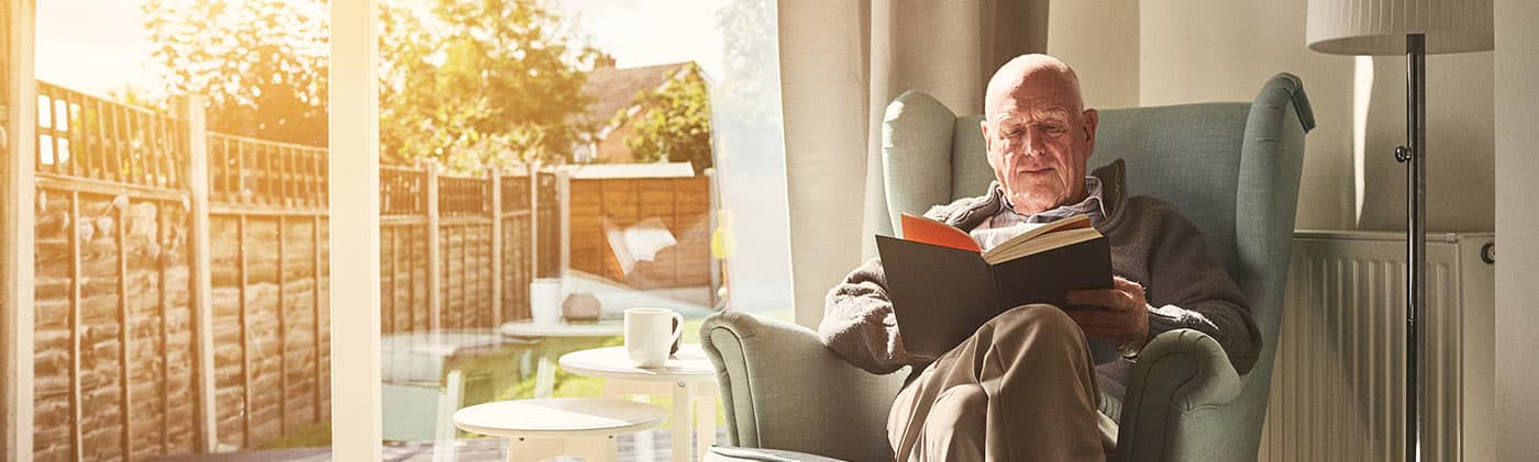 senior reading thinking about what happens to debt after death