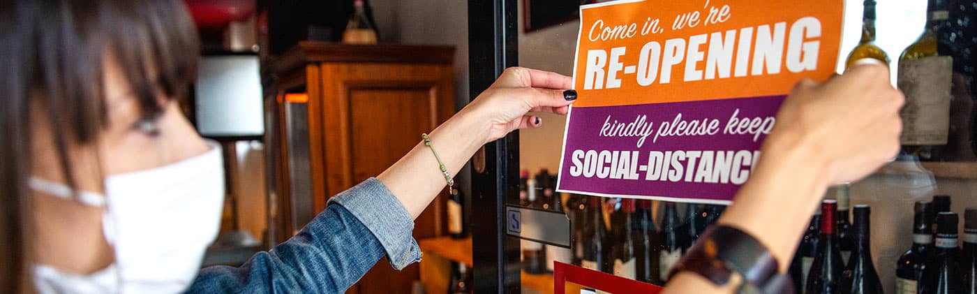 small business reopening
