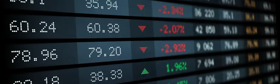 stock market ticker