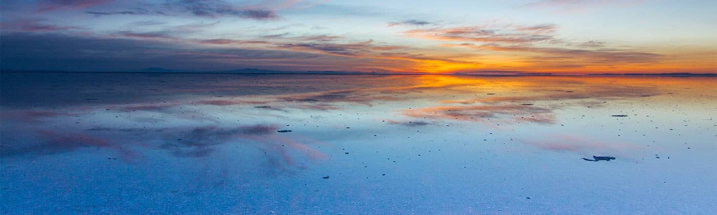 reflection of sunset