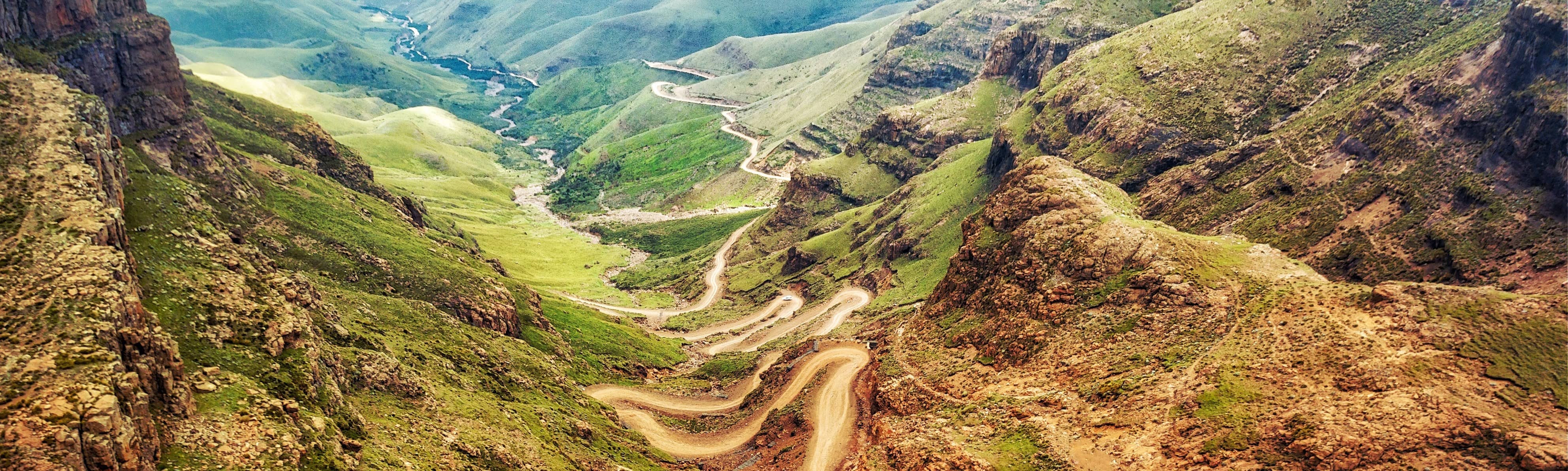 windy path down mountain