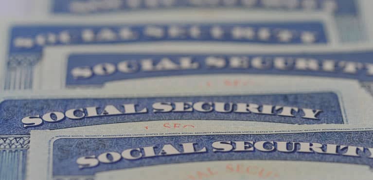 stack of social security cards