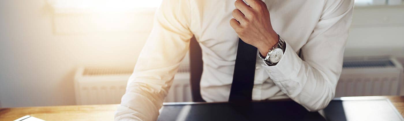 Business professional at desk