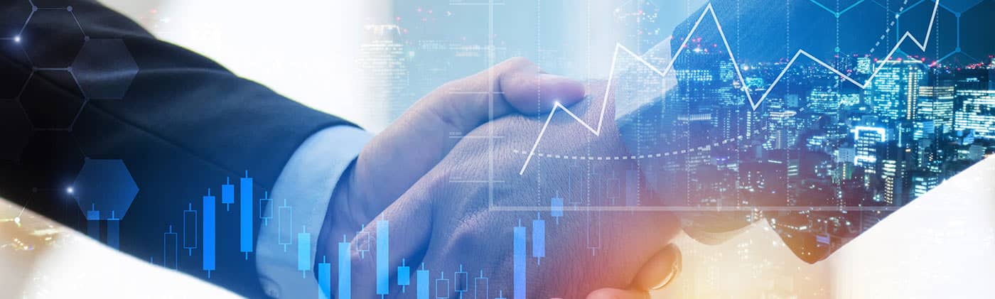 Businessmen shaking hands