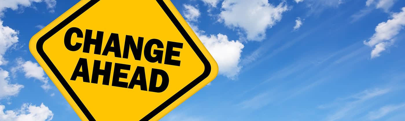 Change ahead sign