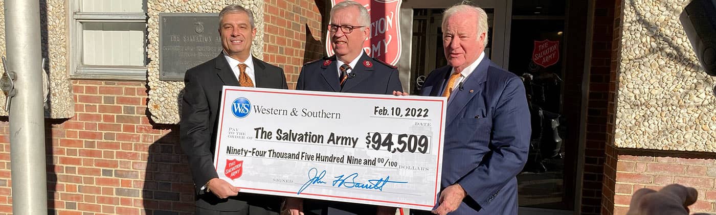 Big Check for Salvation Army 2022