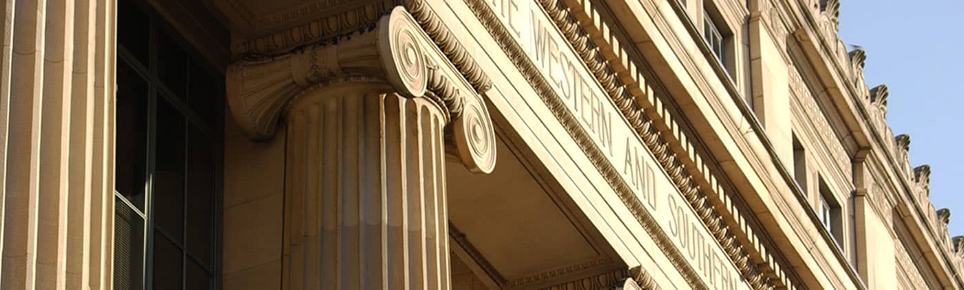 Columbus Life building pillars