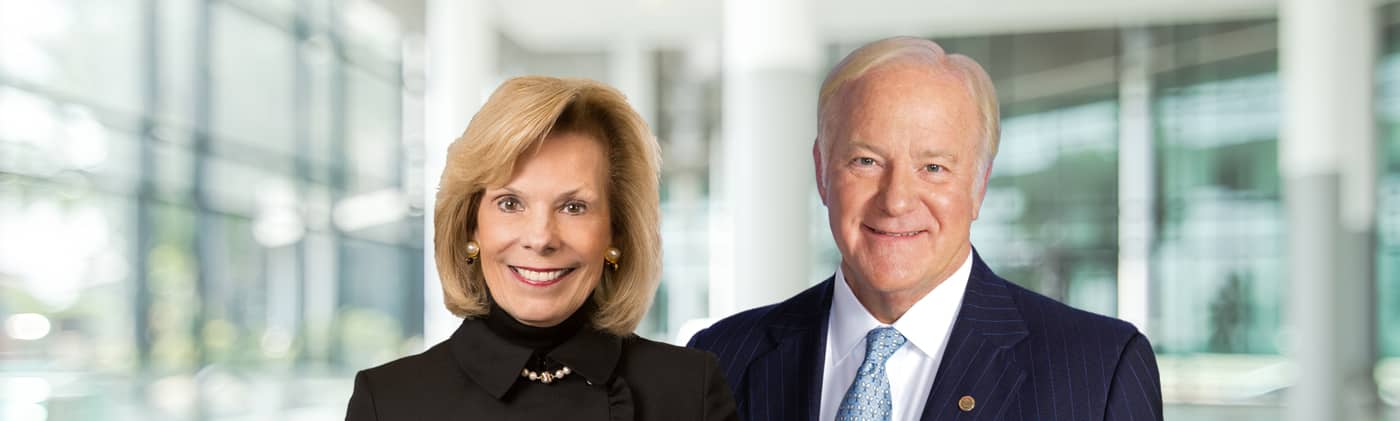 John Barrett and Maribeth Rahe headshots