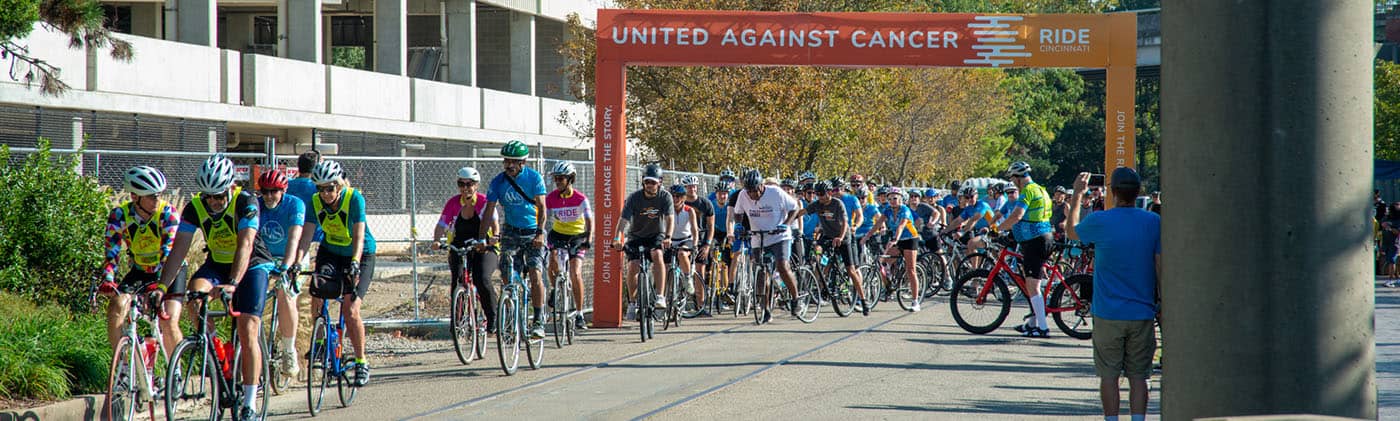 Ride Cincinnati 2021 starting line