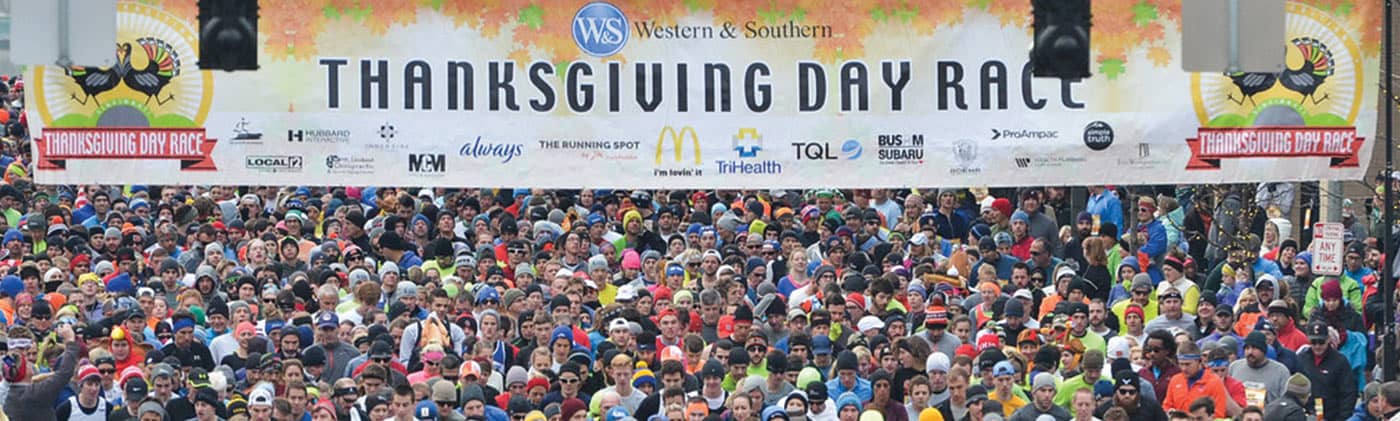 Thanksgiving Day Race starting line
